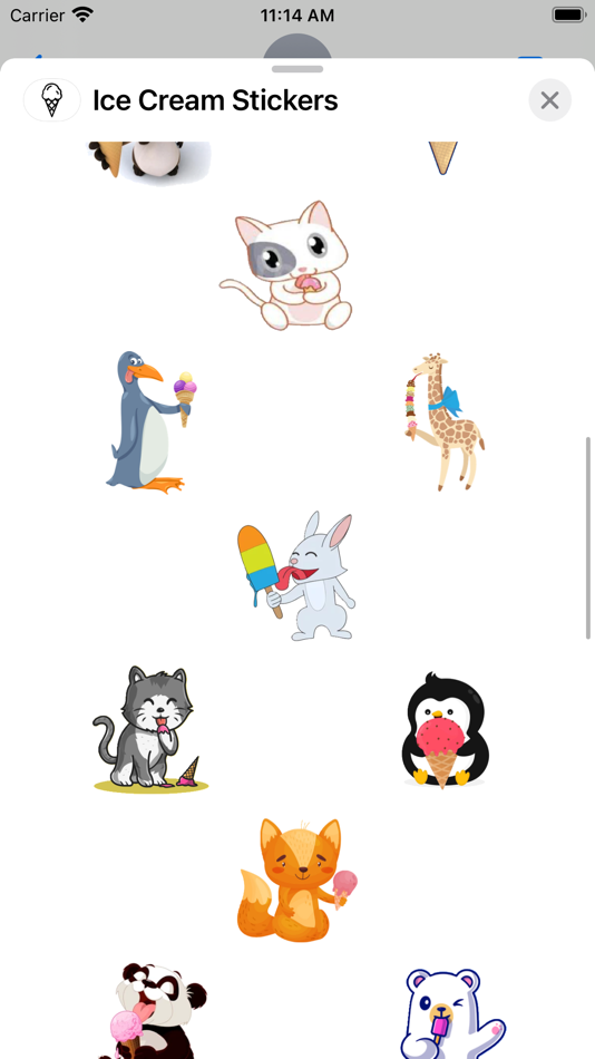 #2. Ice Cream Stickers App (iOS) 由: Paul Scott
