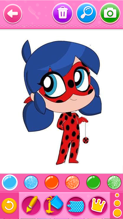 Ladybug Coloring & Magic Block Screenshot