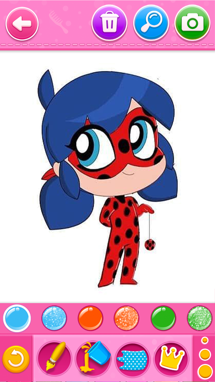 Ladybug Coloring and Magic Block