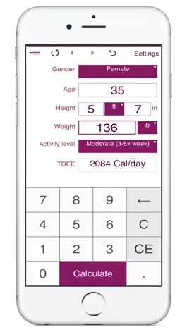 Game screenshot TDEE Calculator + BMR + BMI apk