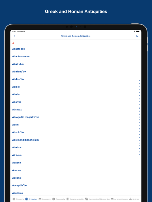 Screenshot #5 pour Greek and Roman Dictionaries
