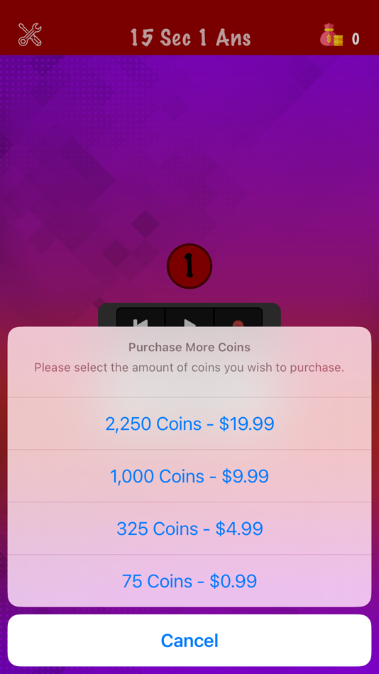 #4. 15 Sec 1 Ans (iOS) 由: Tevon Wallace
