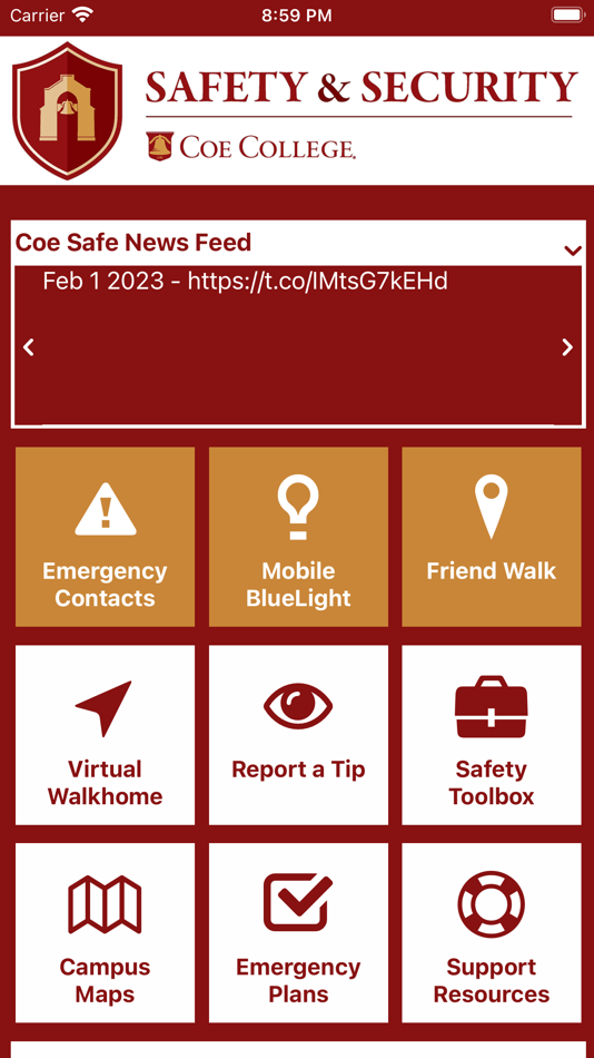 #1. Coe Safe (iOS) 由: Coe College