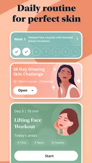 luvly: face yoga exercises iphone screenshot 4