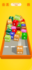 Chain Cube: 2048 3D Merge Game screenshot #1 for iPhone