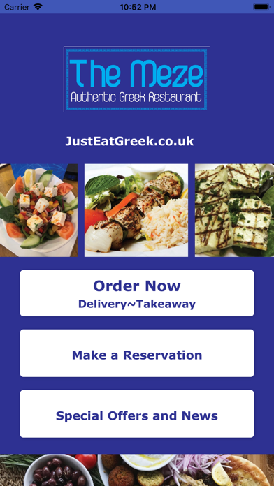 JustEatGreek Screenshot