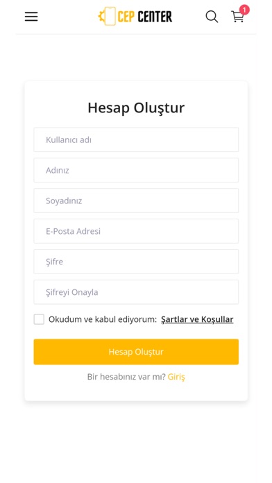 CepCenter - Online Alışveriş Screenshot