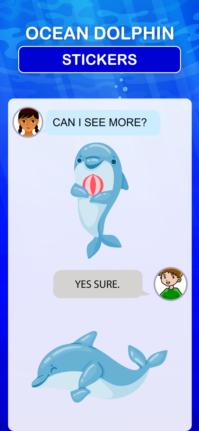 Ocean Dolphin Stickers