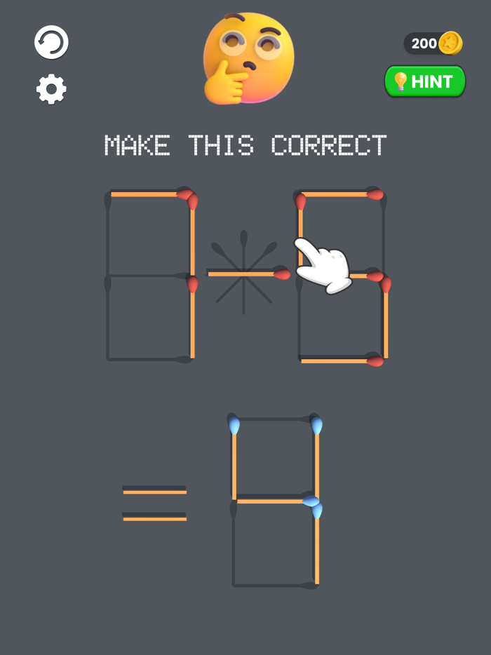Solve Matchstick Puzzle 3D
