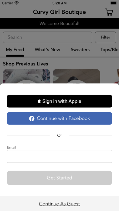 Curvy Girl Boutique Screenshot