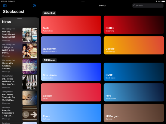Stockscast iPad screenshot 5 - Finance app