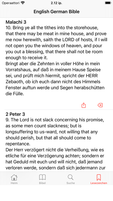 English - German Bible Screenshot