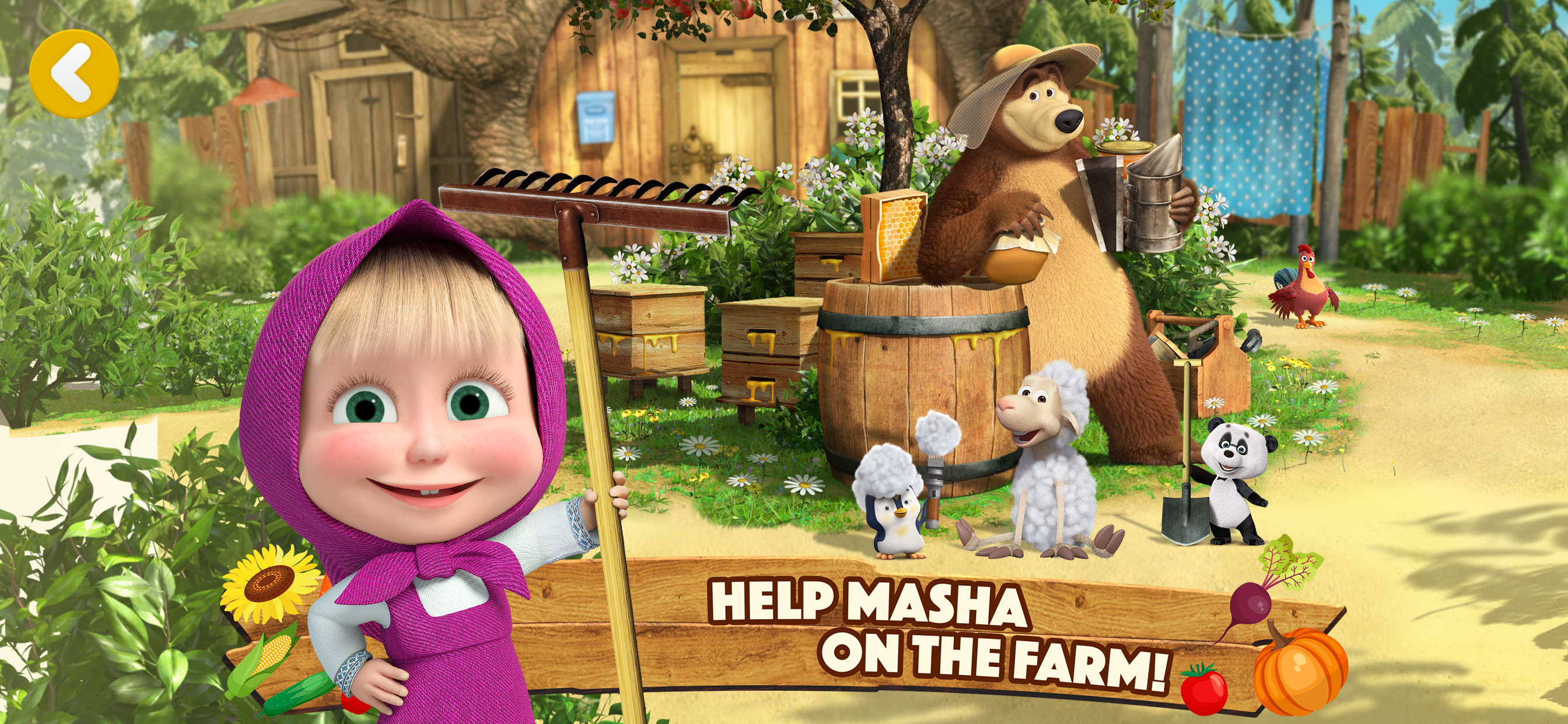 Masha and the Bear: Farm Games