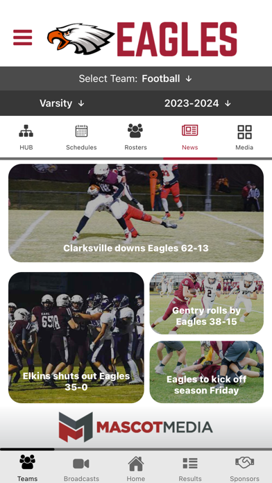 Huntsville Eagles Athletics Screenshot