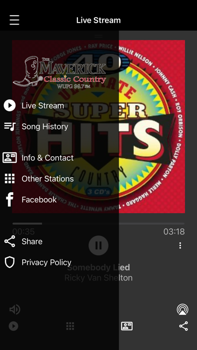 WUPG Maverick 96.7 Screenshot