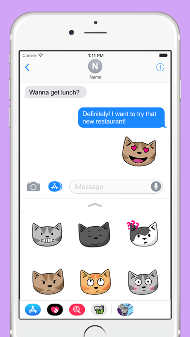 Screenshot #2 pour Doodlecats: Catmojis