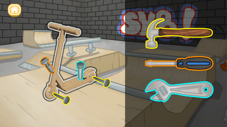 #4. Tinker Tools: Toddler Puzzles (iOS) Podle: MidTen Media Inc.