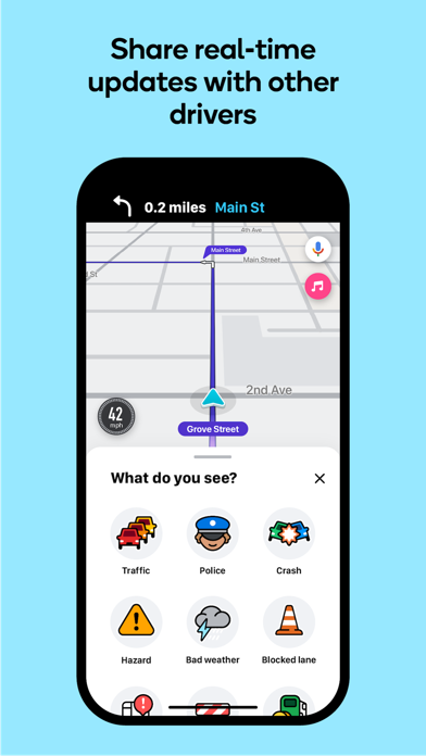 Waze カーナビ & 交通情報 screenshot1