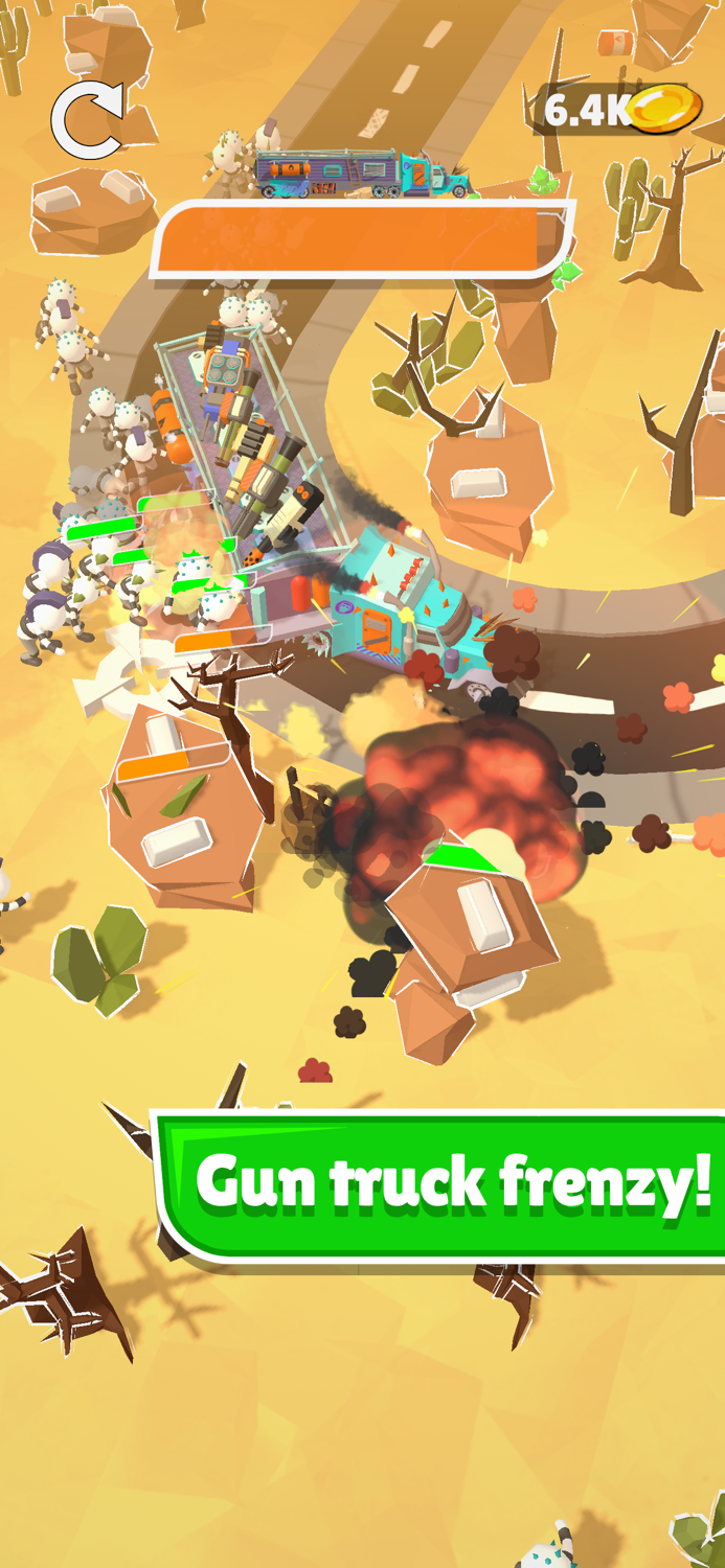 Desert Truck Rage Road Battle