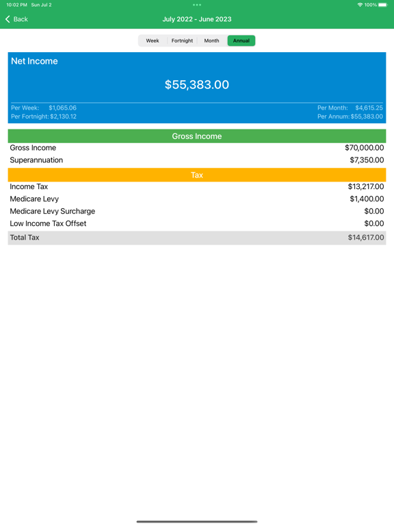 Screenshot #5 pour TaxCalc AU