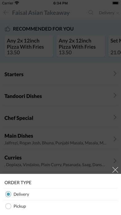 Faisal Asian Takeaway Screenshot