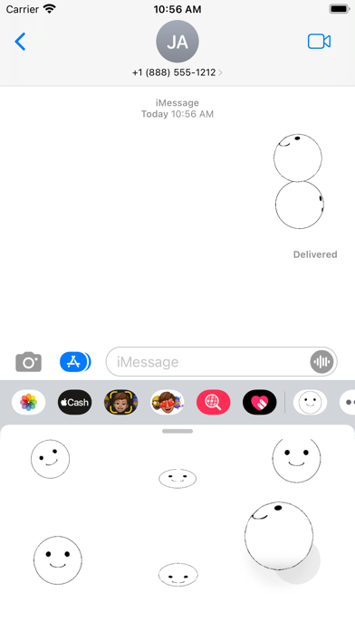 smile ball sticker Screenshot