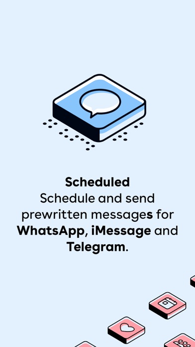Scheduled - Send text later Screenshot