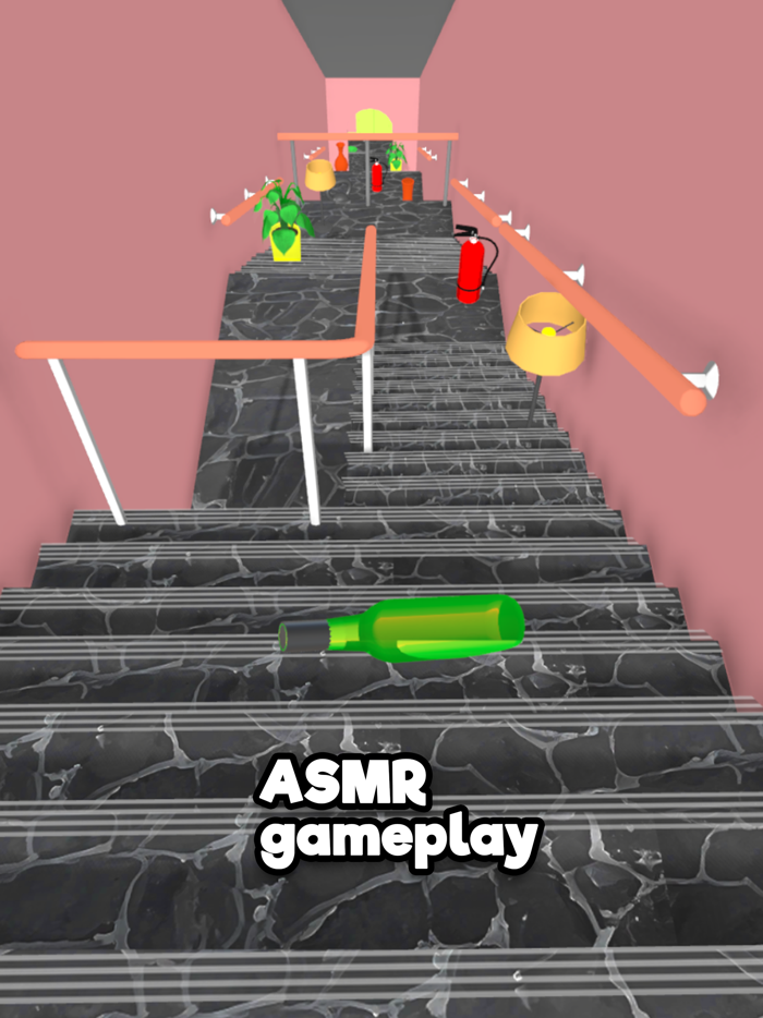 Bottle On Stairs - ASMR 3D