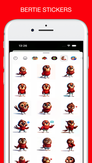 Bertie Stickers Screenshot