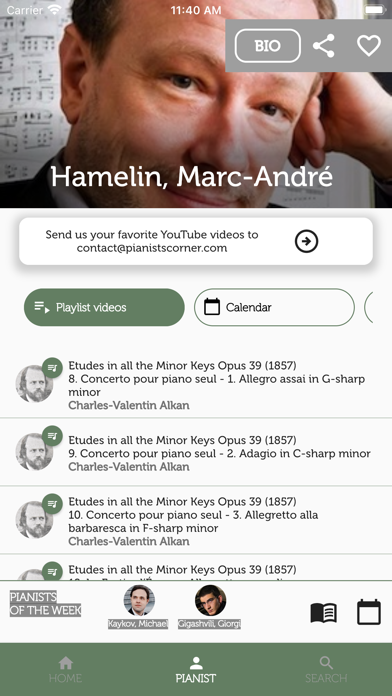 Pianists Corner App Screenshot