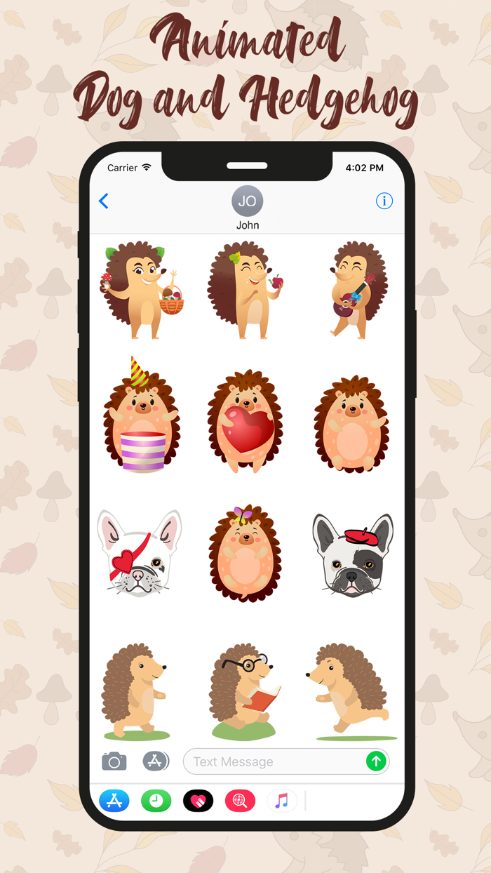 Animated Dog and Hedgehog