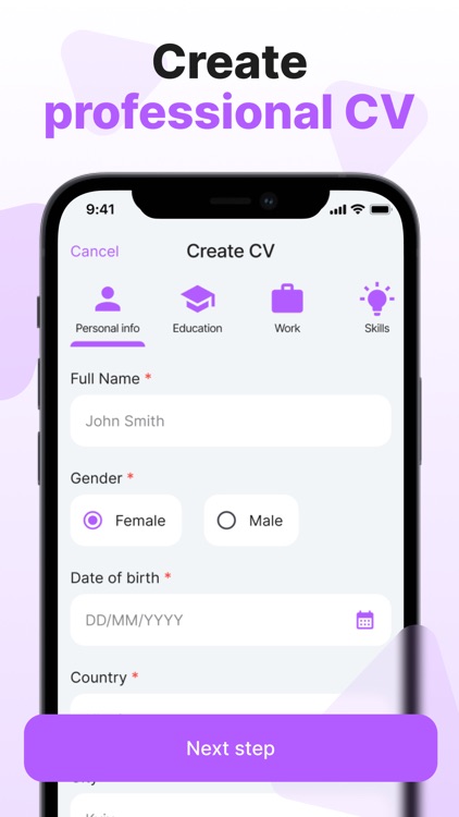 Resume Maker: CV & PDF creator