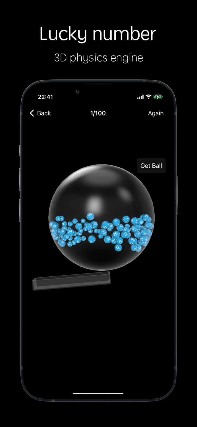 Lucky Balls - random number