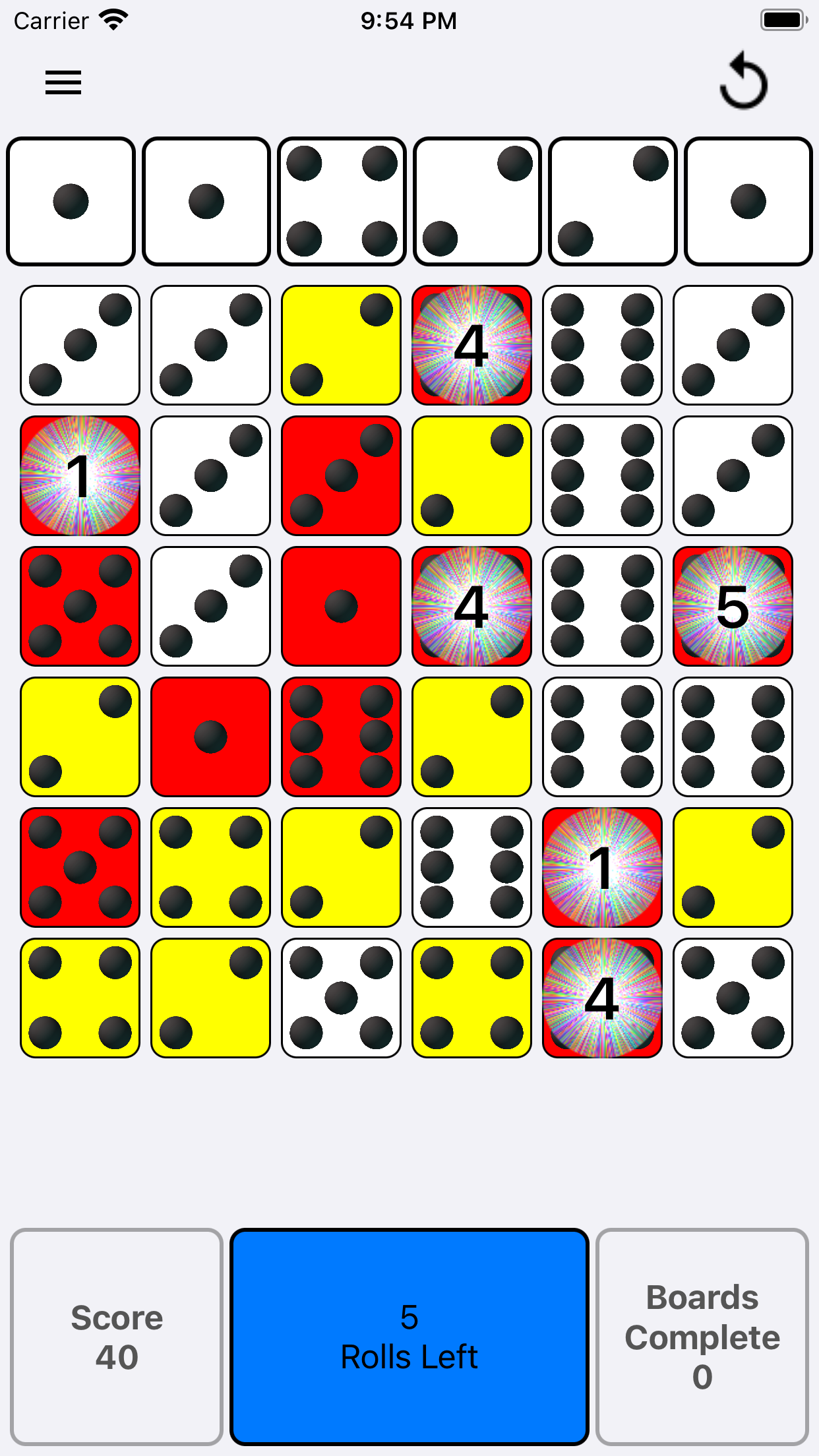 Dice Match Bingo