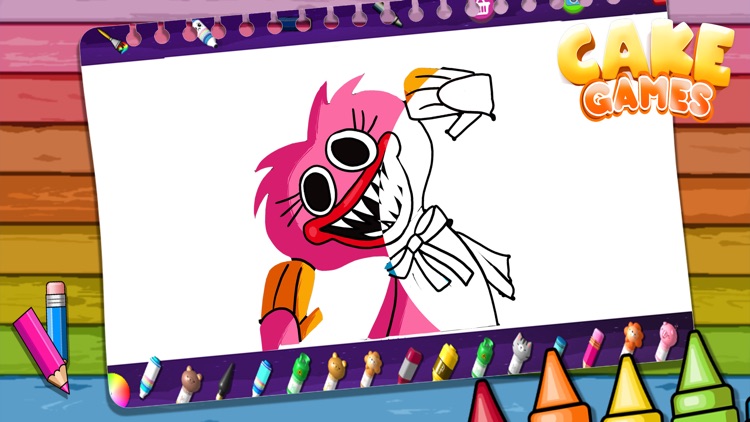 Poppy Happy Coloring book screenshot-3