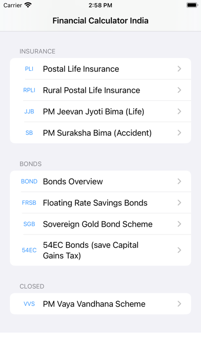Financial Calculator India App Screenshot