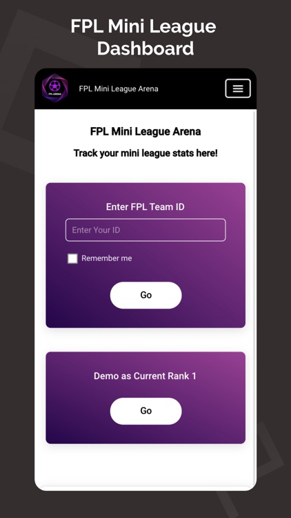 FPL Football Mini League Arena