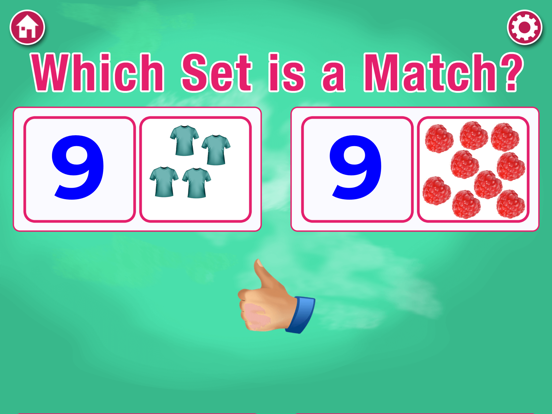 123 NUMBER MAGIC Matching iPad screenshot 2 - Education app