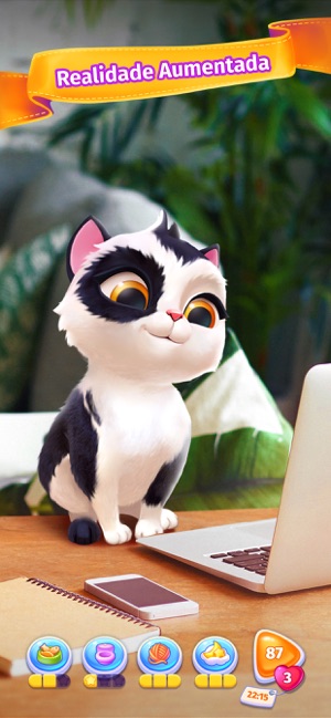 jogo de gato fofo - meu simulador de gato virtual doce jogo de estimação  para crianças::Appstore for Android
