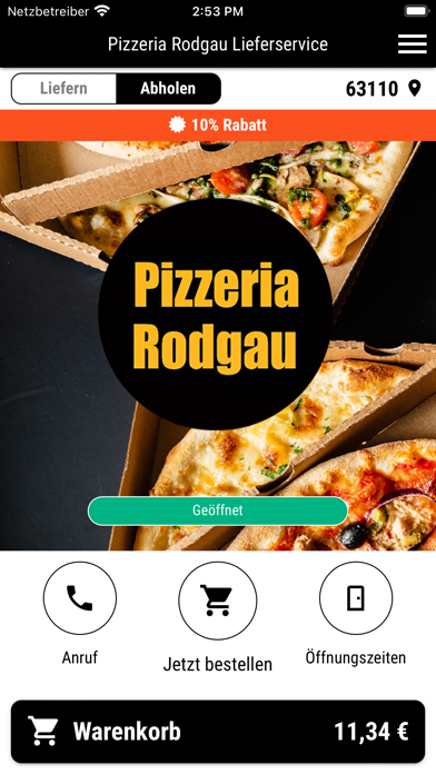 Pizzeria Rodgau Screenshot