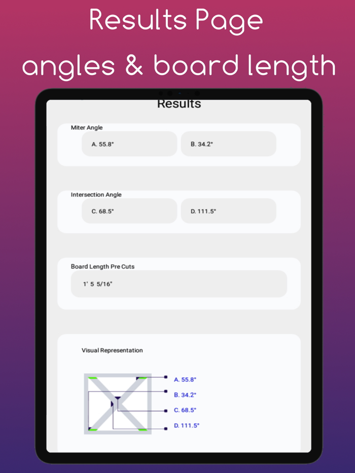 Miter Angle Calculator