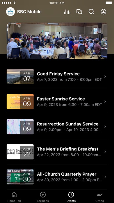 Baltimore Bible Church Screenshot