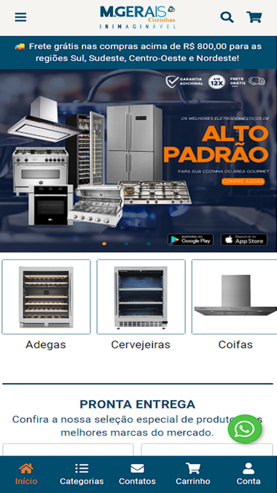 M. Gerais Cozinhas Screenshot