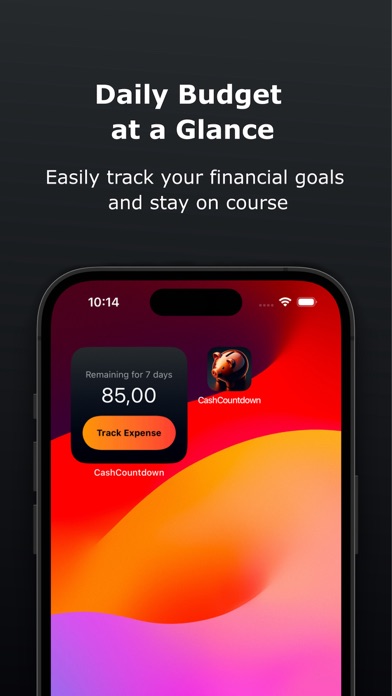 CashCountdown: Expense Tracker Screenshot
