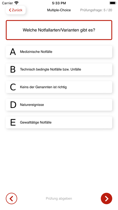 Prüfungshilfe Notfallsanitäter Screenshot