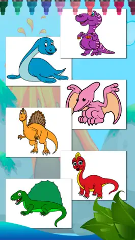 Game screenshot Dinosaurs Coloring Book Game apk