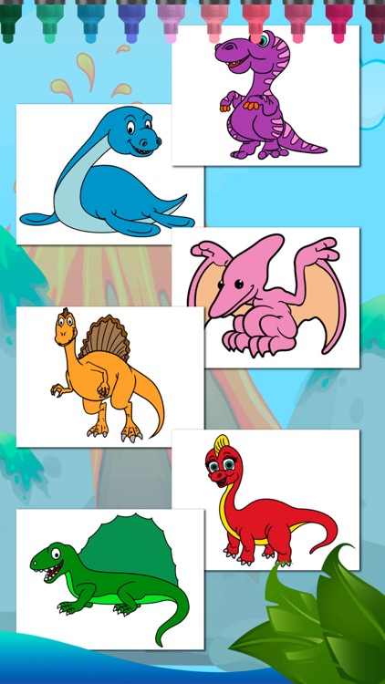 Dinosaurs Coloring Book Game