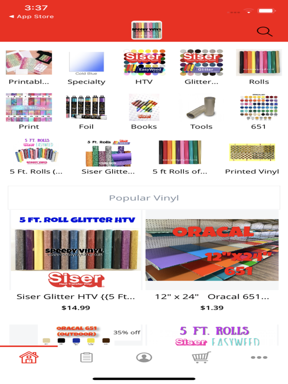 Speedy Vinyl iPad screenshot 1 - Shopping app
