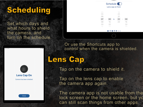 Screenshot #5 pour Lens Cap: Lock screen blocker
