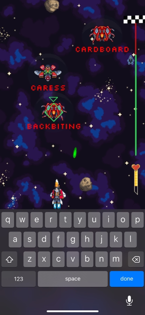 ‎Space Race Typing Screenshot